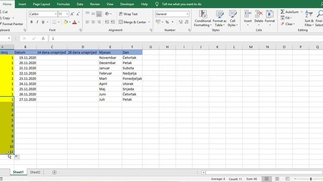 Marker popune ili "crni krstić" u Excel-u I Excel the fill handle aka "black cross" смотреть онлайн
