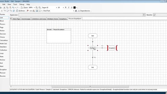 BLue Prism Exceptions смотреть онлайн