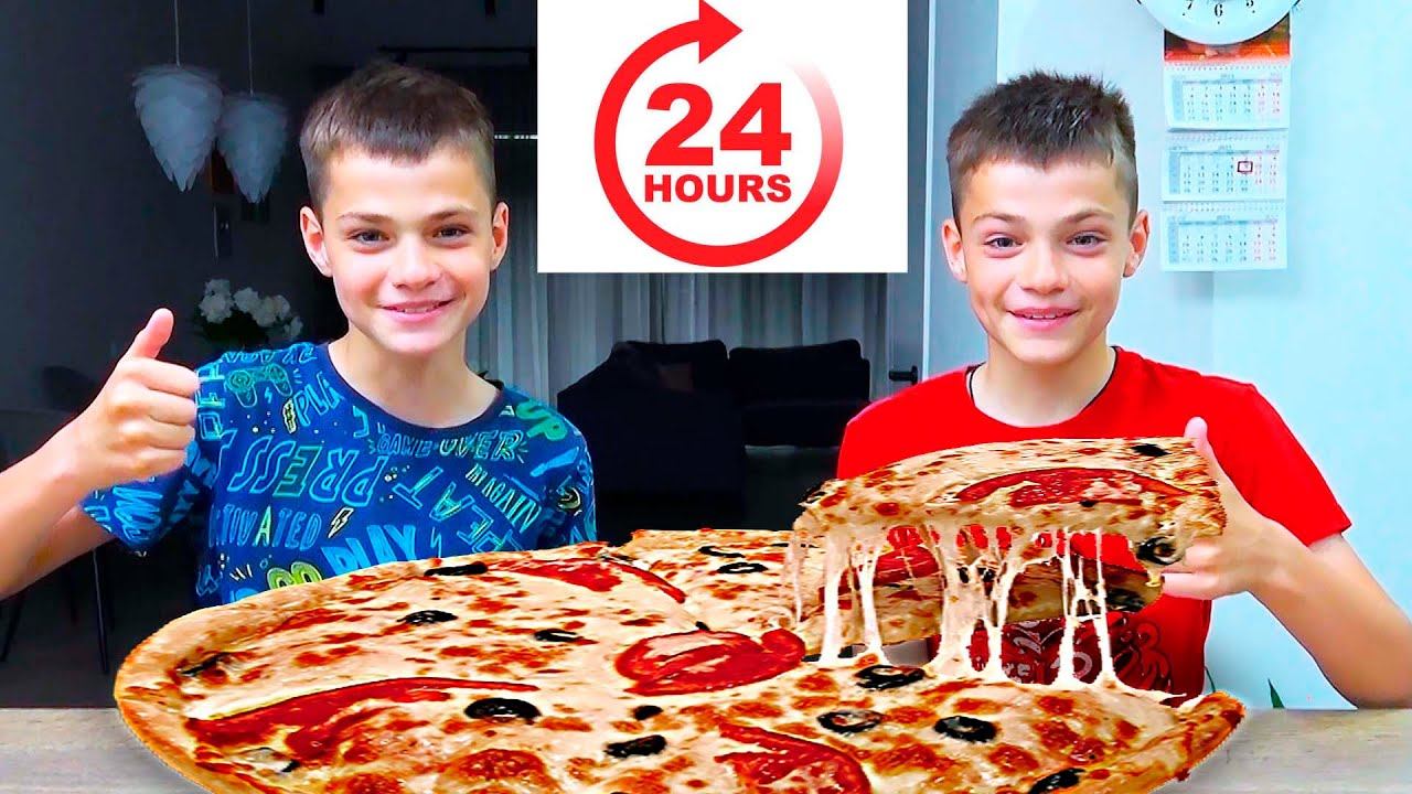 24 Часа ЕДИМ ПИЦЦУ!!!!!! МАСИКИ смотреть онлайн