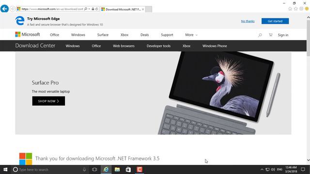 How to Download & Install .Net Framework 3.5 On Windows 10 смотреть онлайн