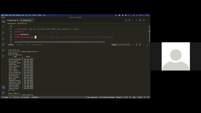 W4D2: Hashrocket SQL Workshop: Exercises (2 of 5) смотреть онлайн