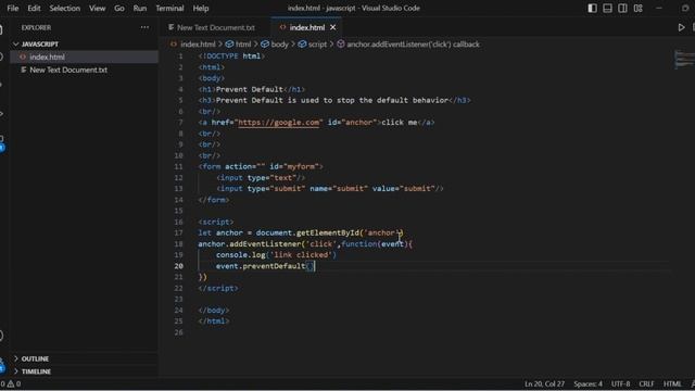 #25 - Prevent Default in Javascript | JavaScript Tutorial in Hindi | Javascript in Hindi in 2023 смотреть онлайн