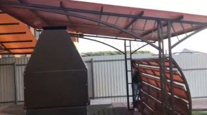 Мангальная зона и навес