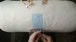 Урок 2. Кружевоплетение. Парная техника плетения. Простая решётка в полный заплёт