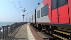 Электропоезд Ласточка ЭС1-008 №829С Анапа-Адлер