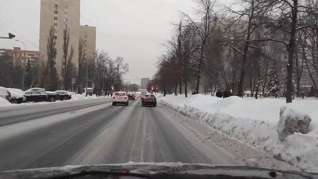 A Car Trip Around Moscow 16.02.2024 Поездка на машине по Москве16.02.2024