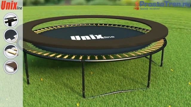 Сборка Батута UNIX line Black&Brown outside смотреть онлайн