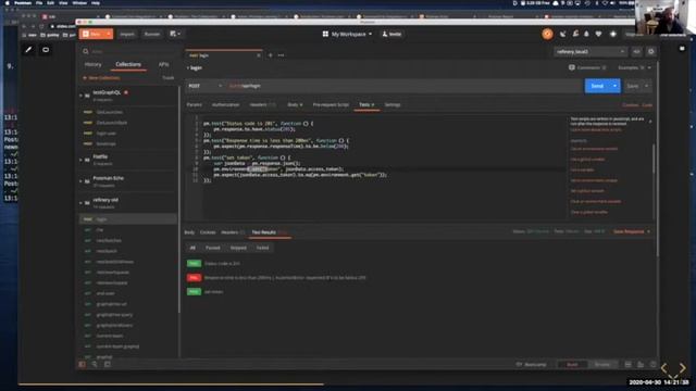 API REST/GRAPHQL testing with Postman Newman смотреть онлайн