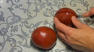 Томат Пурпурное сердце Рейнхарда. Тест спелых плодов.