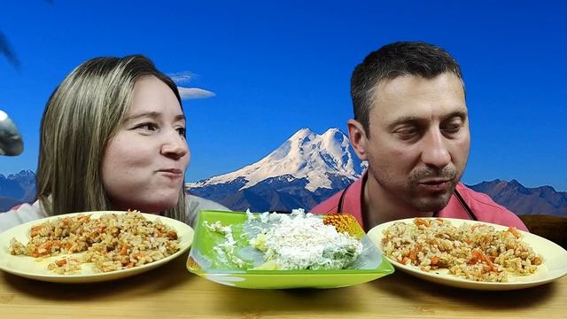 РУССКИЙ МУКБАНГ ПЛОВ ОТ НАСТИ | RUSSIAN MUKBANG PILAF FROM NASTYA #pilaf #mukbang #мукбанг