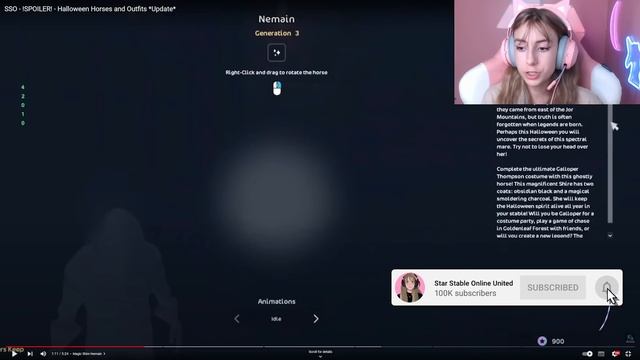 *SPOILERS!* BEST MAGICAL HORSE EVER? ? *NEMAIN & LAVERNA HALLOWEEN HORSES IN STAR STABLE!* смотреть онлайн