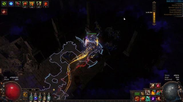 [3.21] Delving at Depth 1450 - Aul + Gehennix + AZ3 Node | Chaos Crit MS PF смотреть онлайн