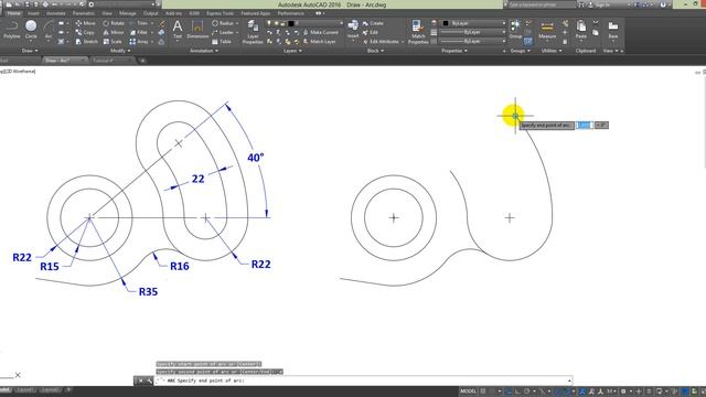 AutoCAD 2016 - Arc смотреть онлайн