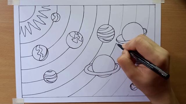 solar system drawing | how to draw solar system | solar system planets drawing ,solar system projec смотреть онлайн