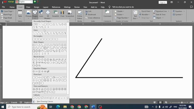 এমএস ওয়ার্ডে জ্যামিতিক কোণ অংকন | Geometric Angel Drawing in MS Word | Tasin Tutorials смотреть онлайн
