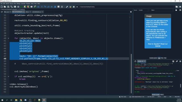 Object Detection, Tracking and Image Updating Tutorial Part 3- Assigning unique ID to Bounding Boxe смотреть онлайн