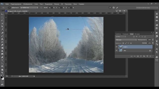 Рыбий глаз в фотошопе PHOTO shop смотреть онлайн