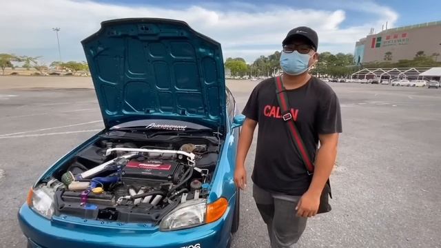 Myvi Bolt On Turbo Vs Honda Dohc Vtec B16A Manual 0-400m Drag Test (Episode.6)