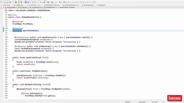 Quartz Scheduler - Spring Boot (end to end with a live project ) смотреть онлайн