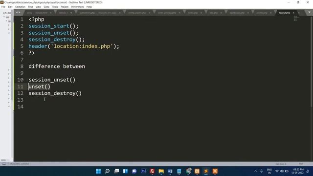 3. what is difference between unset, session_unset and session_destroy ? PHP Tutorial in Hindi смотреть онлайн