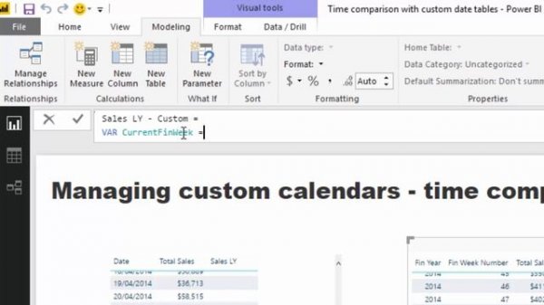 Compare Time Periods With Non Standard Date Tables - DAX & Power BI