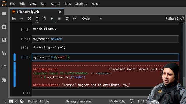 1. Tensors in PyTorch смотреть онлайн