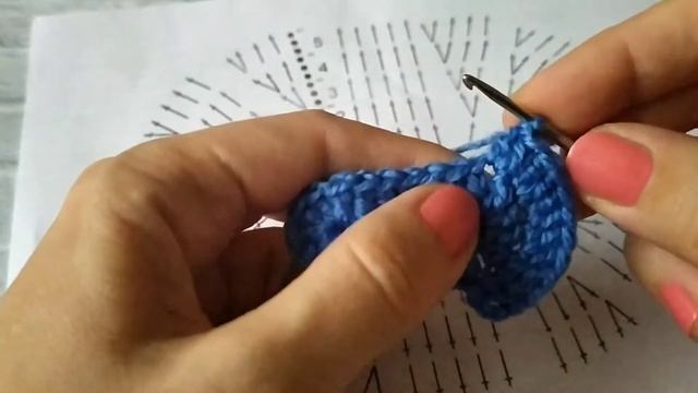 ОВАЛ КРЮЧКОМ СТОЛБИКАМИ С НАКИДОМ ДЛЯ НАЧИНАЮЩИХ. ОЧЕНЬ ПОДРОБНЫЙ МК + СХЕМА смотреть онлайн