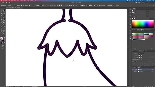 Adobe Illustrator Beginner Tutorial: Create a Vector Eggplant from Sketch (HD) смотреть онлайн