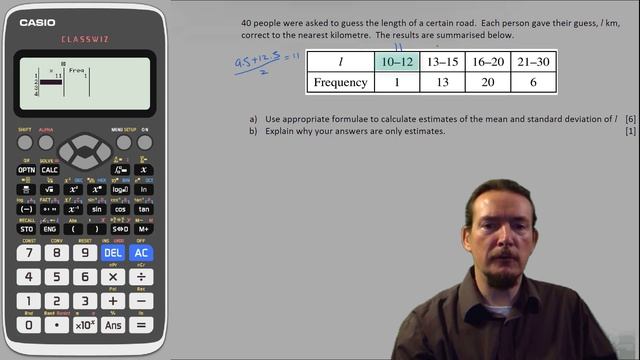 Casio Classwiz - Mean & Standard Deviation Grouped Continuous Data using Calculator FX-991EX FX991E смотреть онлайн
