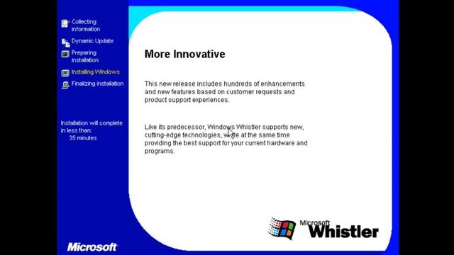Установка Windows Whistler build 2276 на VirtualBox смотреть онлайн