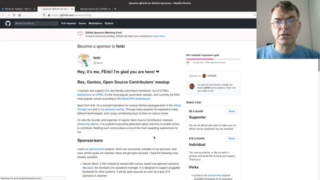 Sponsoring an Open Source Perl project - Sponsoring FErki смотреть онлайн