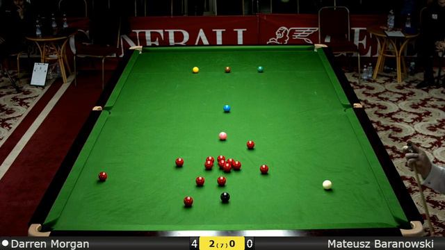 Snooker Men Last 32 : Darren Morgan vs Mateusz Baranowski смотреть онлайн