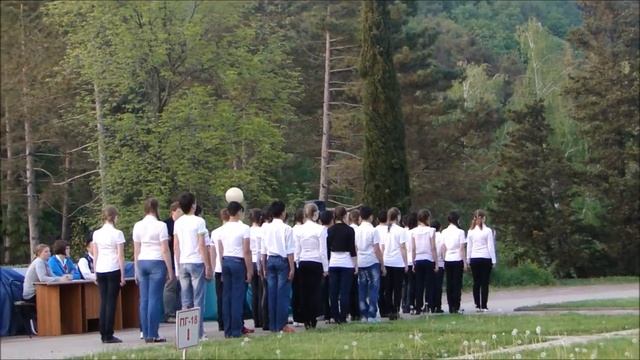 Смотр строя и песни. ВДЦ "ОРЛЕНОК" 5 смена 2012, 8 дом смотреть онлайн