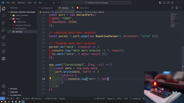 Bikin WEBSITE Real-Time ARDUINODE JS смотреть онлайн