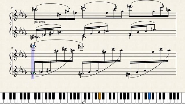 Piano tutorial: Claude Debussy Clair de lune. Tempo 70. The most relaxing piece on earth.Synthesia смотреть онлайн