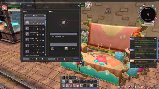 Twin Saga Housing, crafting, gathering, Senshi daily quests Terracottage смотреть онлайн