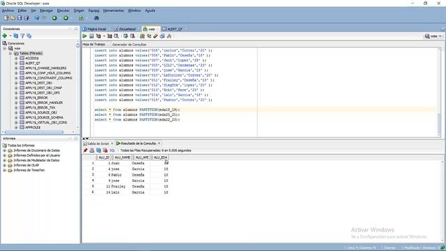 Particion por lista en ORACLE смотреть онлайн