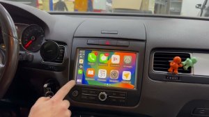 Apple CarPlay на штатный монитор RNS850 в VW Touareg
