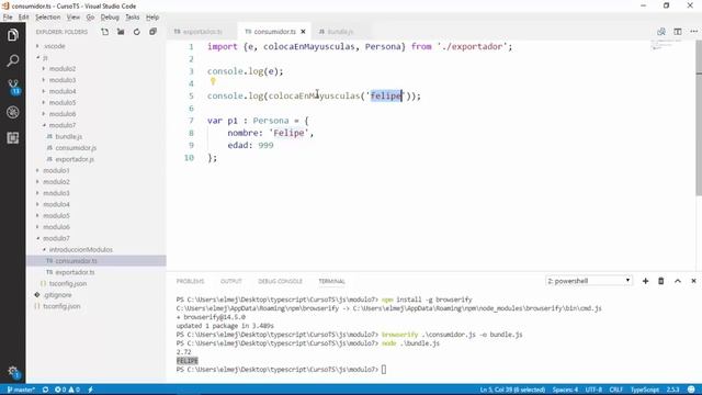 Unificando Módulos con Browserify y UglifyJS | Módulos | Programando en TypeScript смотреть онлайн