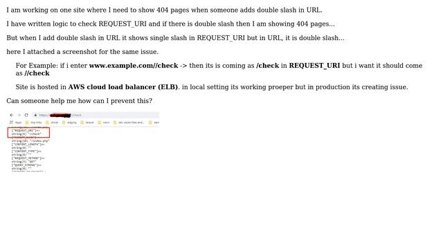 Double slash in URL is automatically converted in single slash in $_SERVER['REQUEST_URI'] смотреть онлайн
