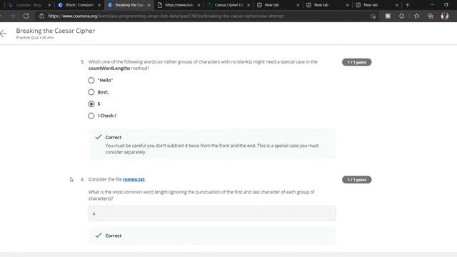 Breaking the Caesar Cipher Coursera (Part2) Week1 смотреть онлайн