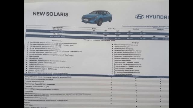 Новый Solaris-НОВЫЕ Цены март 2020 смотреть онлайн