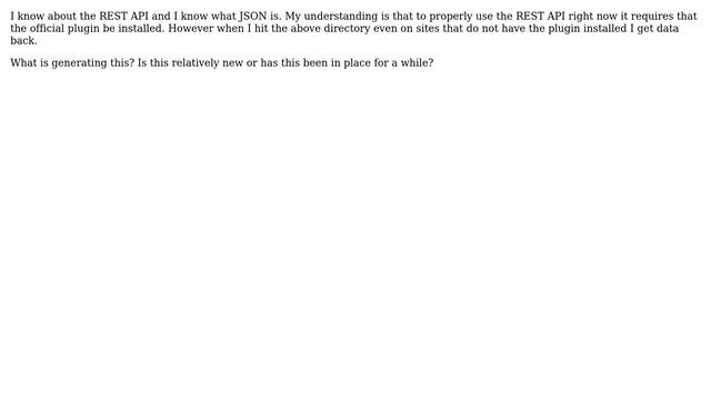 Wordpress: What is /wp-json? смотреть онлайн