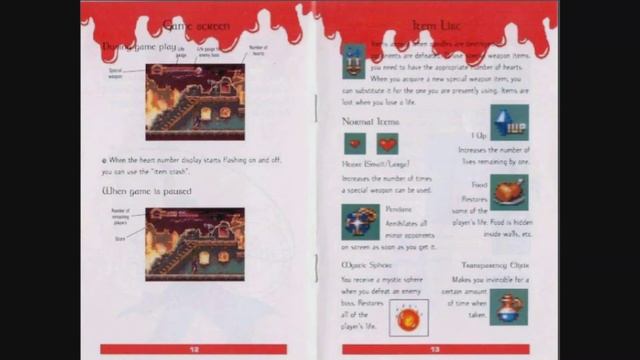 Castlevania: Dracula X Instruction Manual Games смотреть онлайн