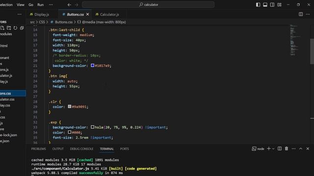 CALCULATOR || REACT TEST || CODING NINJA смотреть онлайн