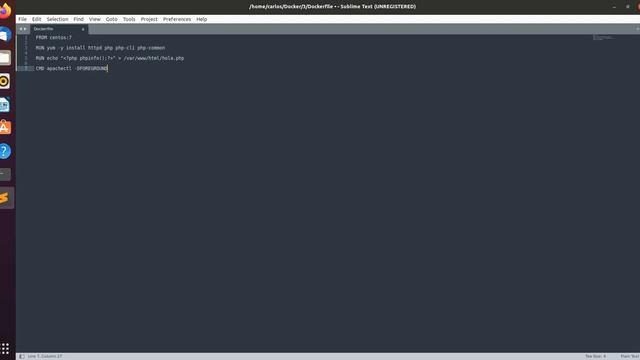 Construcción de imagen Apache+PHP con Docker смотреть онлайн