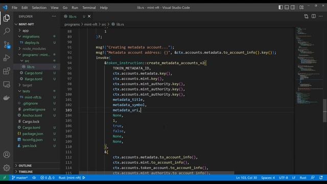 Rust Solana Tutorial #8 - Mint NFTs With Rust, Anchor, & Metaplex!