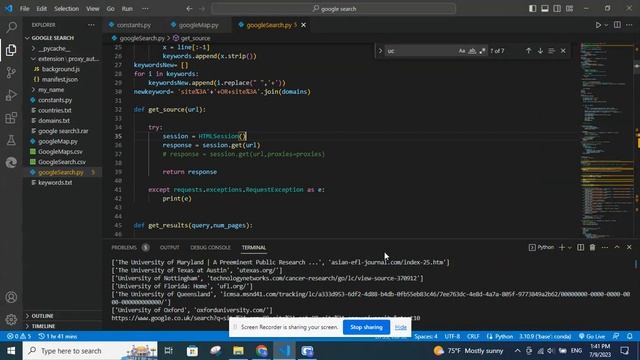 Scrape advance google search using Python смотреть онлайн