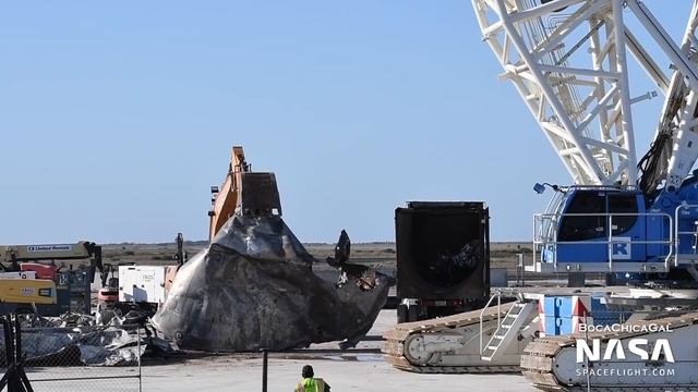 SpaceX Boca Chica: Final Sections of Starship SN8 Scrapped - New Forward Domes Ready to be Sleeved смотреть онлайн