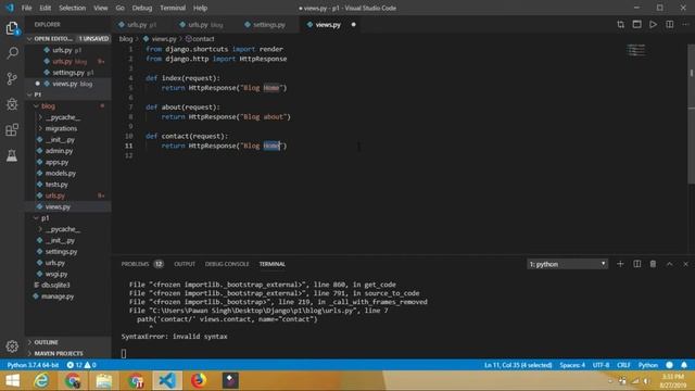 DJANGO - URL MAPPING in hindi | django tutorial in hindi | CODINGUNDA смотреть онлайн